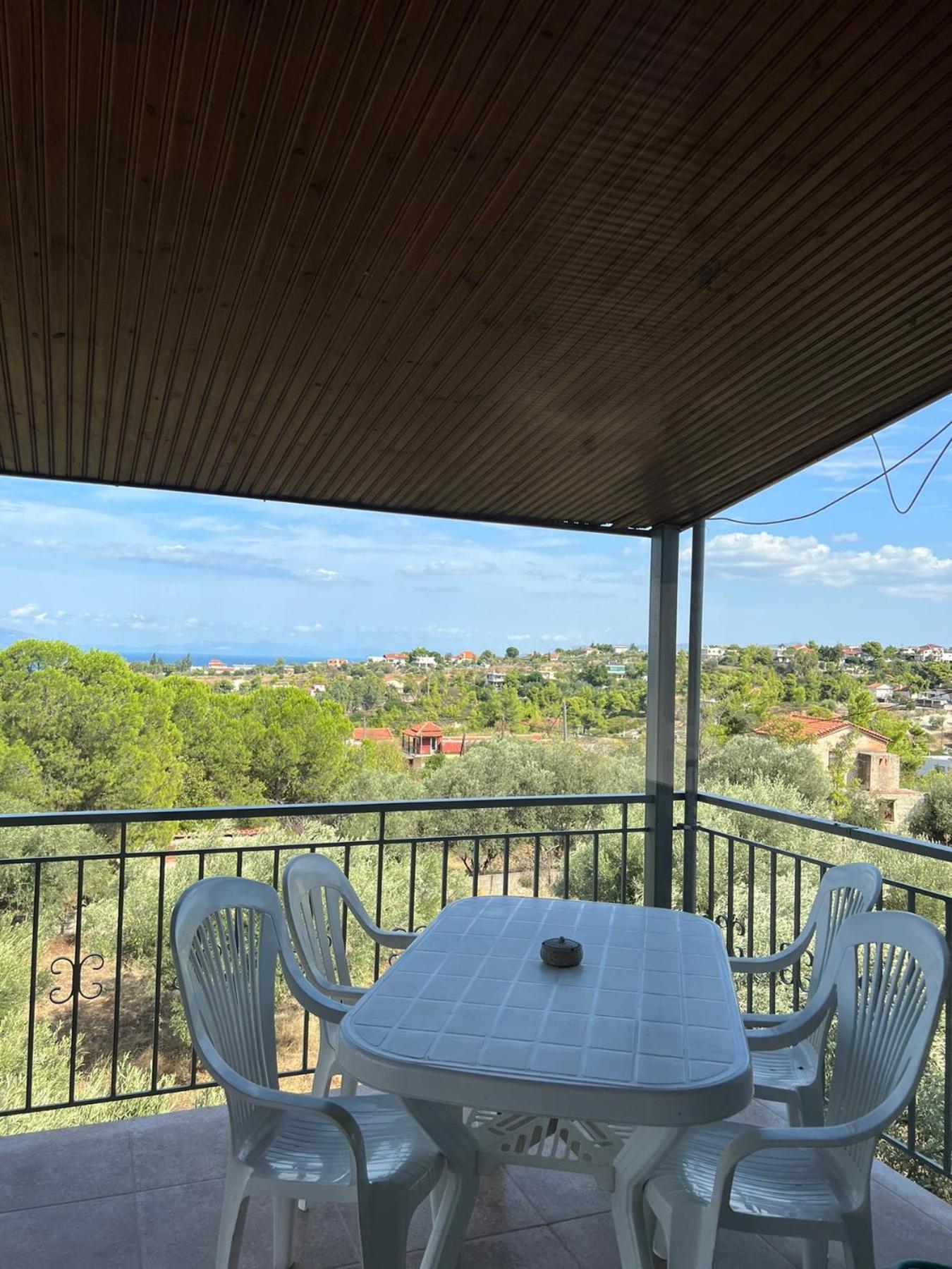 Xenia'S Seaview House Villa Paralia Avlidhos Luaran gambar
